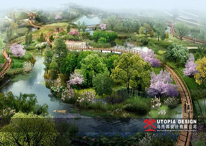 湿地景观效果图